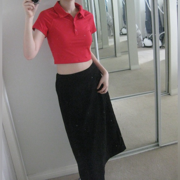 TNA TNAction Contest Pink Polo Cropped T-Shirt - Picture 5 of 11